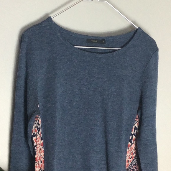THML > Layered Long Sleeve Top Medium - Picture 3 of 8